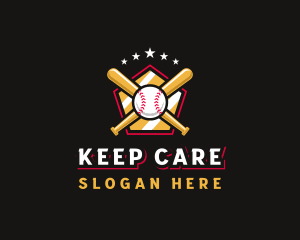 Baseball Bat League logo design