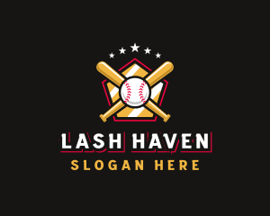 Baseball Bat League logo design