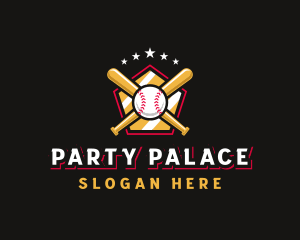 Baseball Bat League logo design