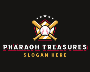 Baseball Bat League logo design