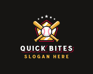 Baseball Bat League logo design