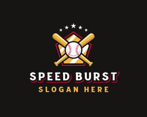 Baseball Bat League logo design