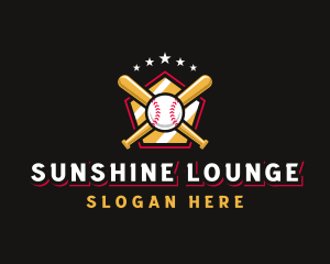 Baseball Bat League logo design