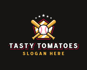 Baseball Bat League logo design