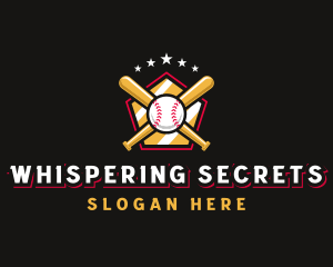 Baseball Bat League logo design