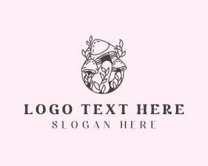 Gardening - Holistic Natural Mushroom logo design