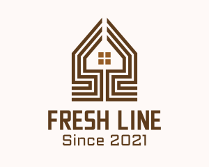 Brown House Lines logo design