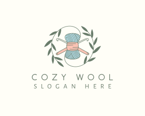 Wool Yarn Crochet logo design