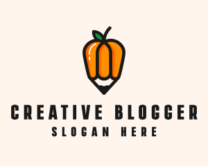 Blogger - Pepper Food Blogger logo design