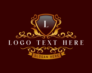 Vintage - Elegant Luxury Shield logo design