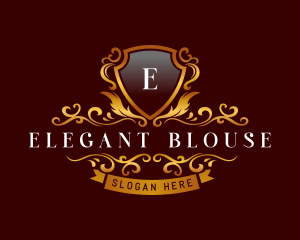 Elegant Luxury Shield logo design