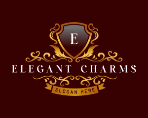 Elegant Luxury Shield logo design