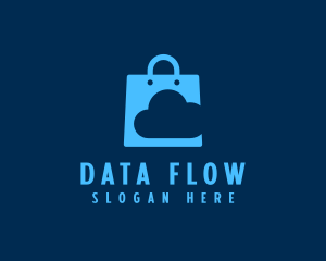 Data Cloud Shopping logo design