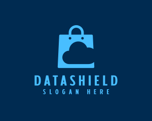 Data Cloud Shopping logo design