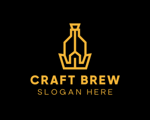Microbrewery - Crown Bottle Brewery logo design
