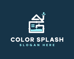 House Plumbing Faucet logo design