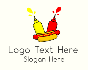 Hot Dog Street Food  Logo