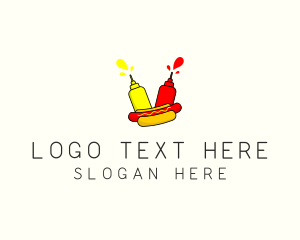 Food Delivery - Hot Dog Street Food logo design