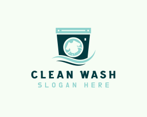 Washing - Shirt Laundry Washing logo design