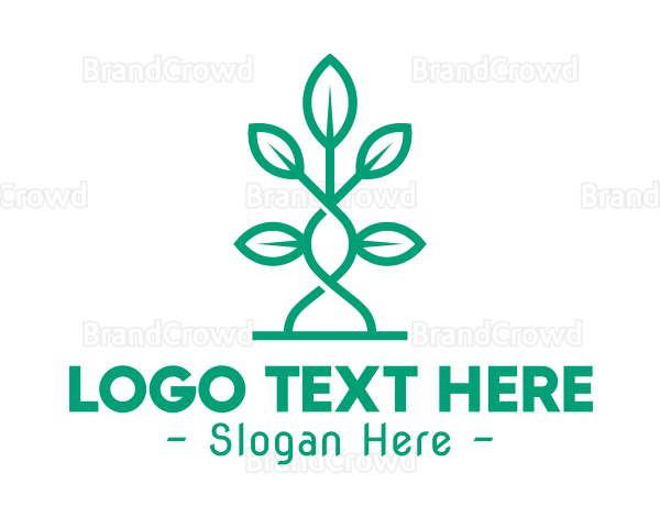 Vine Plant Leaves Logo