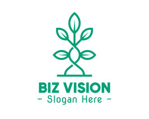 Vine Plant Leaves logo design