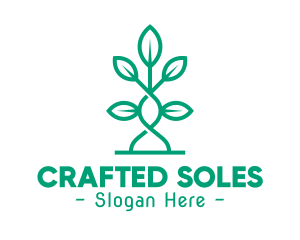 Vine Plant Leaves logo design