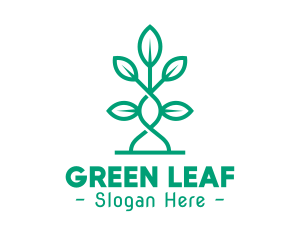 Plant - Vine Plant Leaves logo design