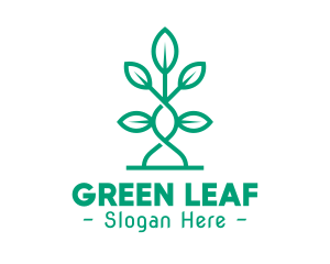 Vine Plant Leaves logo design