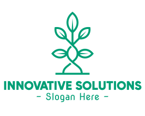 Vine Plant Leaves logo design