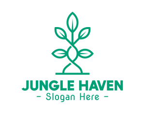 Vine Plant Leaves logo design