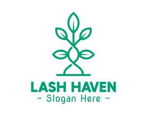 Vine Plant Leaves logo design