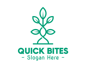 Vine Plant Leaves logo design