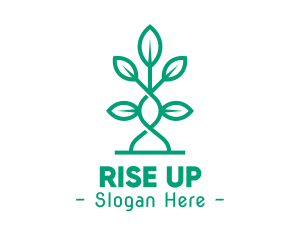 Vine Plant Leaves logo design