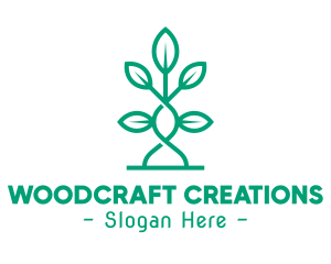 Vine Plant Leaves logo design