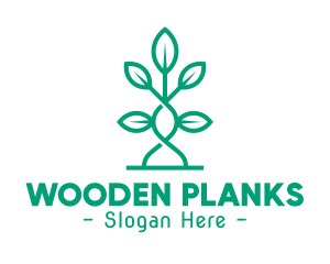 Vine Plant Leaves logo design