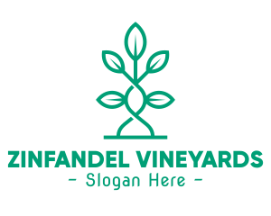 Vine Plant Leaves logo design