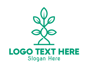 Vine Plant Leaves Logo