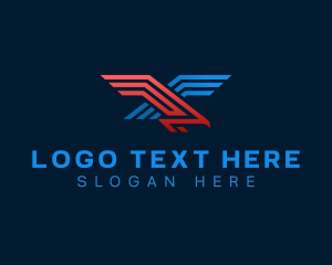 Usa - Eagle Bird Wings logo design