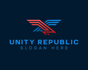 Republic - Eagle Bird Wings logo design