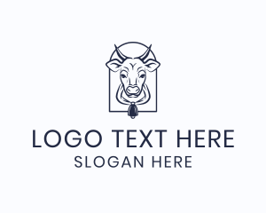 Beef - Cow Cattle Dairy logo design