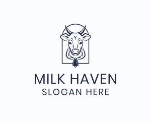 Dairy - Cow Cattle Dairy logo design