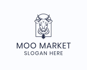 Cow Cattle Dairy logo design