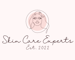 Woman Beauty Makeup logo design