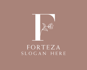 Elegant Floral Nature Letter F logo design