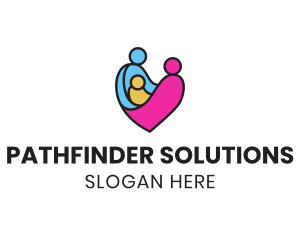 Guidance - Happy Family Heart logo design