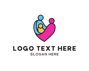 Guidance - Happy Family Heart logo design