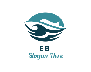 Explorer - Ocean Cruise Ship Waves logo design