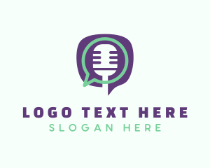 Message - Podcast Talk Radio logo design