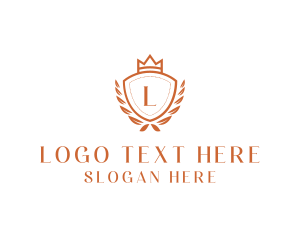 Emblem - Royal Crown Shield logo design