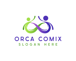 Symbol - Community People Loop logo design
